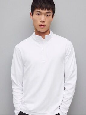 Reigning Champ White Quarter-Zip Sweatshirt